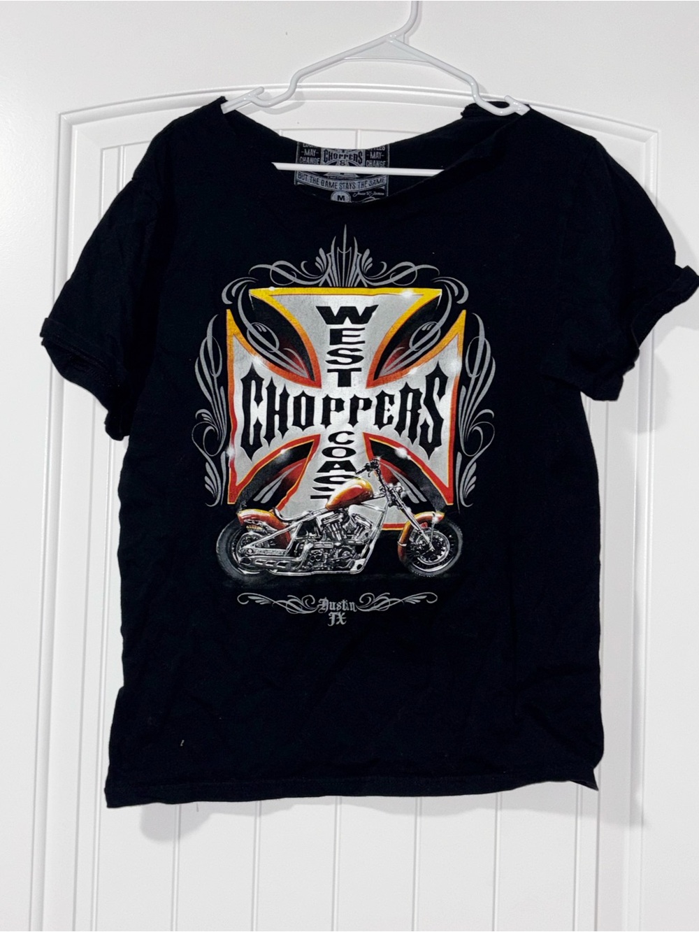 West Coast Choppers Black Graphic Tee - Motorcycle Logo